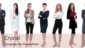  Presentation with people collage - PPT layouts having teamwork rowing - collage of a variety background and a lemonade colored foreground