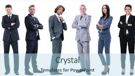  Presentation with successful - Beautiful theme featuring teamwork rowing - group of successful business people backdrop and a light blue colored foreground