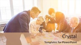  Presentation with teambuilding - Amazing PPT layouts having teamwork training in teambuilding workshop backdrop and a coral colored foreground