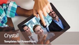  Presentation with video conferencing - Audience pleasing presentation theme consisting of teamworkunity co 20 - digital composite of hands touching backdrop and a  colored foreground