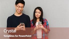  Presentation with asian - Beautiful slide set featuring teamwotk gray - image of young asian loving backdrop and a red colored foreground