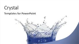  Presentation with pure splash water - Cool new presentation with tear drop - splash of water backdrop and a  colored foreground