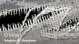  Presentation with fabric - Slide deck with tear-fabric-closeup-background background and a gray colored foreground