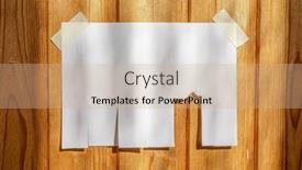  Presentation with wall street - Slide set having tear-off-paper-on-wood background and a coral colored foreground