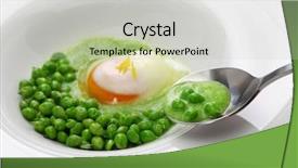  Presentation with bohol in spanish era - Theme with tear peas with poached egg background and a light gray colored foreground