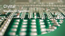  Presentation with circuit board - Amazing PPT theme having tec - close up of circuit board backdrop and a gray colored foreground