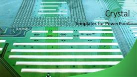  Presentation with circuit board - Theme consisting of tec - close up of circuit board background and a  colored foreground