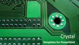  Presentation with soldering - Beautiful PPT theme featuring tec - close up of circuit board backdrop and a  colored foreground