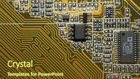  Presentation with motherboard - Audience pleasing slide set consisting of tec - motherboard backdrop and a  colored foreground