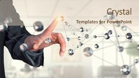  Presentation with connection - Audience pleasing slides consisting of tech events - technologies for connection mixed media backdrop and a  colored foreground