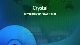  Presentation with blue tech - Colorful presentation theme enhanced with tech green and blue montage of computer elements backdrop and a forest green colored foreground