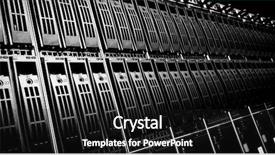  Presentation with tech stack - PPT layouts consisting of tech stack - data center with hard drives background and a dark gray colored foreground