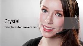  Presentation with shot - Slide set enhanced with tech support - shot of a beautiful caucasian background and a light gray colored foreground