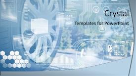  Presentation with vehicle - Audience pleasing presentation design consisting of tech vehicle - composite image of digital interface backdrop and a  colored foreground