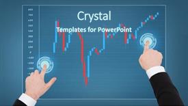  Presentation with technology economy - Audience pleasing PPT theme consisting of technical analysis - business new technology and economy backdrop and a ocean colored foreground