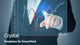  Presentation with technical analysis - Presentation theme with technical analysis - investment business future technology background and a ocean colored foreground