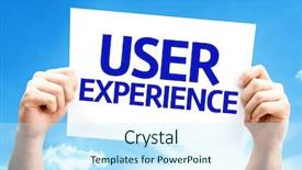  Presentation with technical analysis - PPT theme having technical analysis - user experience card background and a cool aqua colored foreground