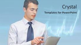  Presentation with business communication - Cool new theme with playing marbles - glass marble ball on black backdrop and a black colored foreground