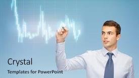  Presentation with forex - Presentation consisting of technical analysis stocks - business money and office concept background and a light blue colored foreground