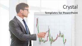  Presentation with flip chart - Amazing presentation theme having technical analysis stocks - business office and money concept backdrop and a white colored foreground