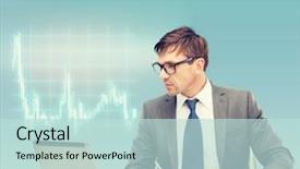  Presentation with black business - Cool new slides with technical analysis stocks - business office and money concept backdrop and a soft green colored foreground