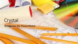  Presentation with repair - Presentation theme enhanced with technical choice - repair project close up background and a lemonade colored foreground