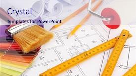  Presentation with repair - Cool new PPT layouts with technical choice - repair project close up backdrop and a sky blue colored foreground