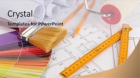  Presentation with technical - Amazing PPT theme having two cute little sisters and a cat outdoors backdrop and a coral colored foreground