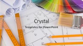  Presentation with repair - Presentation consisting of technical choice - repair project close up background and a light gray colored foreground