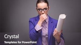  Presentation with next - Cool new PPT layouts with technical choice - young woman architect thinking backdrop and a  colored foreground