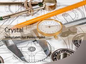 Technical Drawing And Tools PPT template 46 | CrystalGraphics