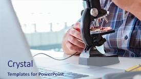  Presentation with precision - Amazing presentation theme having technical expertise - high precision engineering with man backdrop and a lemonade colored foreground