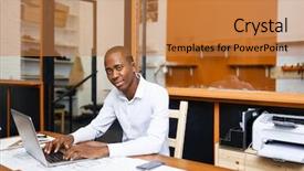  Presentation with technical - Colorful PPT layouts enhanced with technical expertise - working online backdrop and a  colored foreground