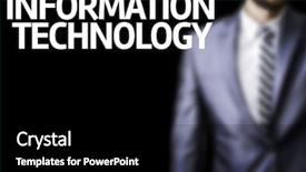  Presentation with information technology - Slide deck featuring technical graduation - information technology written background and a black colored foreground