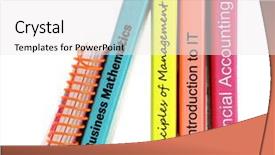  Presentation with technical - Presentation theme featuring technical report - books staying isolated on white background and a sky blue colored foreground