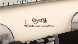  Presentation with technical - Slide deck with technical report - lol on the typewriter background and a cream colored foreground