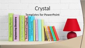  Presentation with technical - Beautiful presentation featuring technical report - textbooks on shelf close-up backdrop and a white colored foreground