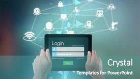  Presentation with technical - Amazing presentation theme having technical screen with little backdrop and a teal colored foreground