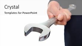  Presentation with mechanic car service repair maintenance - PPT layouts having technical service - hand of car mechanic background and a white colored foreground