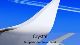  Presentation with technical service - Audience pleasing slide deck consisting of technical service - part of small passenger plane backdrop and a light blue colored foreground