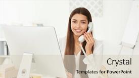  Presentation with technical - Audience pleasing slide deck consisting of technical writing - beautiful young woman talking backdrop and a lemonade colored foreground