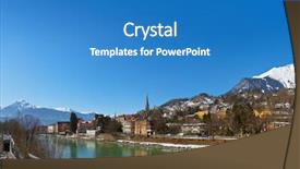  Presentation with triumph arch in innsbruck austria - PPT layouts with church technogoly - funicular in innsbruck austria background and a teal colored foreground