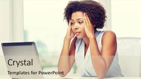  Presentation with technology in adult education - Cool new PPT theme with technological disaster - education business fail and technology backdrop and a soft green colored foreground