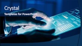  Presentation with innovation - Slides with technological innovation - using innovative technologies background and a navy blue colored foreground