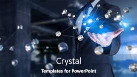  Presentation with connecting - Theme with technologies-connecting-the-world-mixed background and a navy blue colored foreground