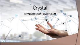  Presentation with connecting people - Colorful PPT theme enhanced with technologies for connecting people mixed backdrop and a light gray colored foreground