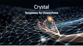  Presentation with connection - PPT theme consisting of render - new technologies for connection 3d background and a wine colored foreground