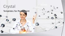  Presentation with connection - Presentation theme enhanced with technologies for work and connection mixed media background and a white colored foreground