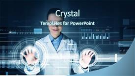  Presentation with science - Cool new presentation theme with technologies in science and medicine backdrop and a  colored foreground