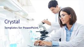  Presentation with science - Audience pleasing slides consisting of technologies in science backdrop and a sky blue colored foreground